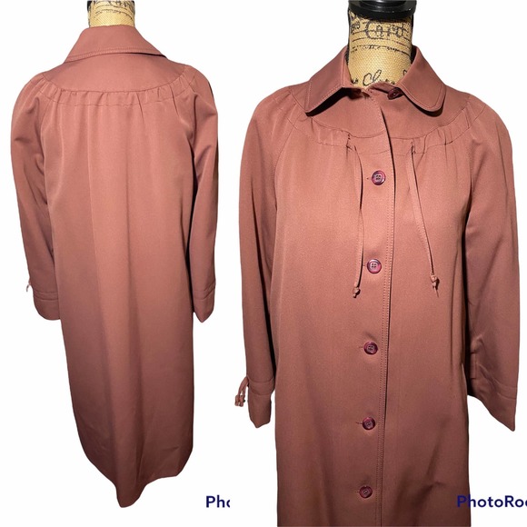 Vintage Forecaster of Boston Trench Size 6 Brown - Picture 2 of 8
